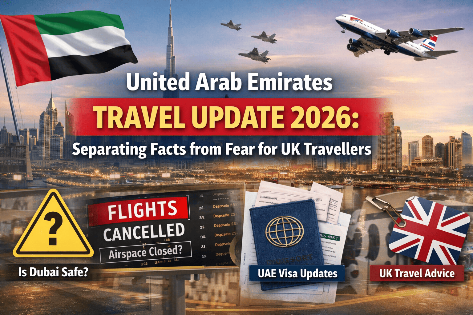 Dubai travel update 2026 for UK travellers with flight and airspace status